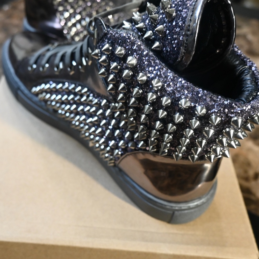 Men's Studded High-Top Sneakers